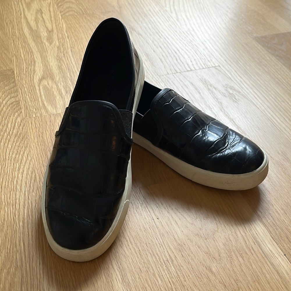 Vince Slip-On Croc Sneaker - Black
